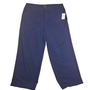 Eloquii Navy Straight-Leg Pants